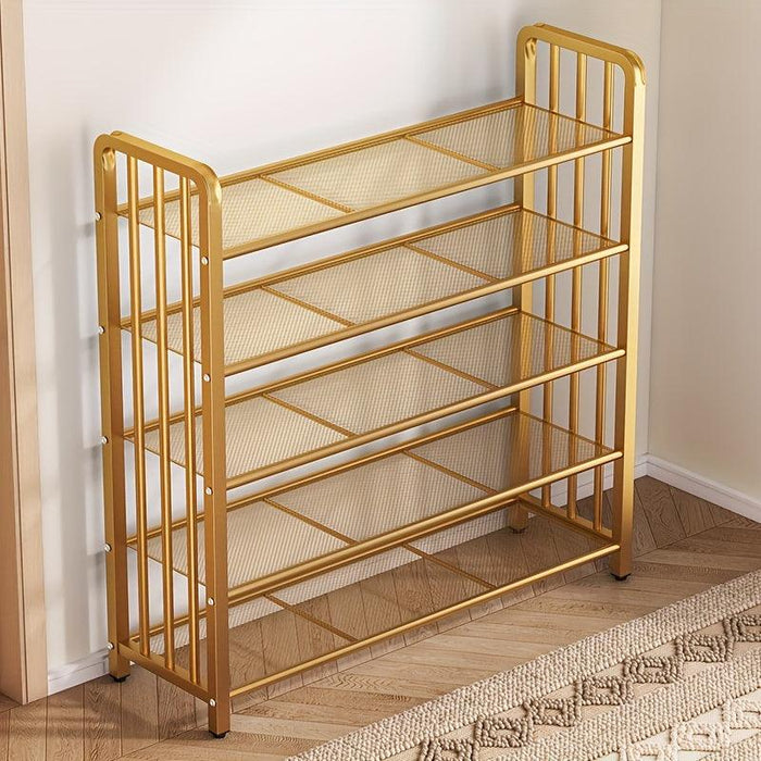 Elegant Metal Shoe Organizer for 12-20 Pairs: A Chic Storage Solution for Every Room