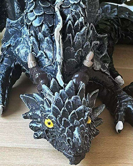 Elegant Winged Dragon Sculpture - Enchanting Home Decor Accent