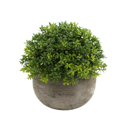 Serene Green Faux Bonsai Plant for Elegant Desk Decoration