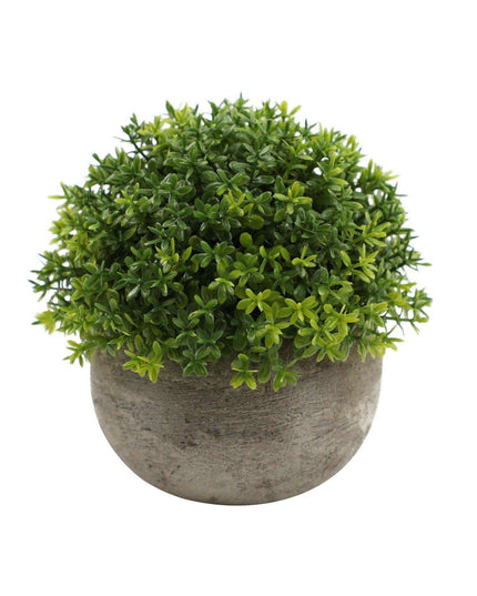 Serene Green Faux Bonsai Plant for Elegant Desk Decoration