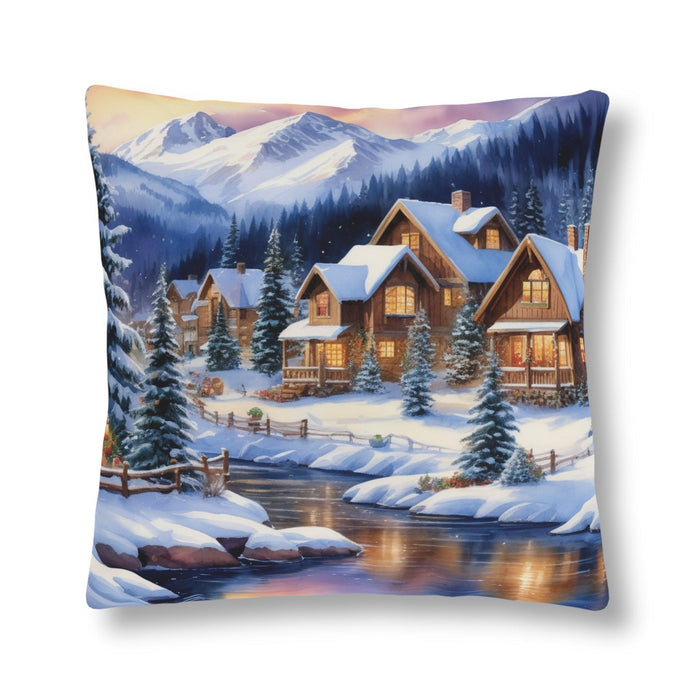 Water-Resistant Polyester Outdoor Pillows with Hidden Zipper