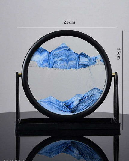 Mesmerizing 3D Glass Quicksand Art for a Tranquil Environment