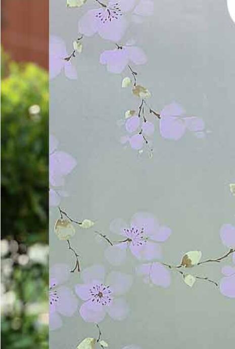 Elegant 60x200cm Frosted Stained Glass Film with Self-Adhesive Backing - Transform Your Windows