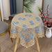 Elegant Lace Floral Embroidered Table Cover