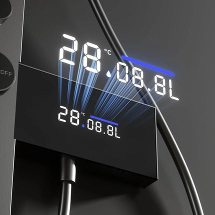 Matte Grey Thermostatic Shower Set | Concealed Design & Luxury
