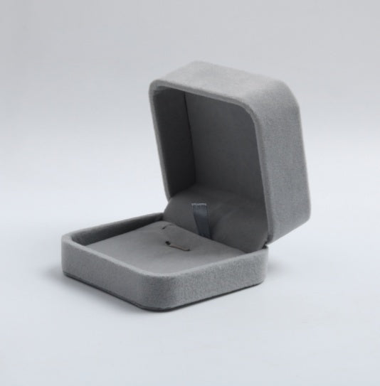 Octagonal flannel multicolor ring box pendant box