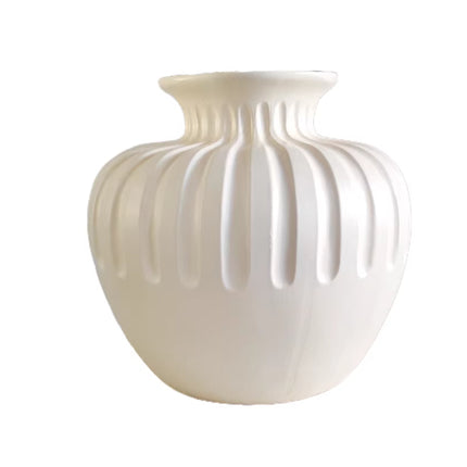 Beige Ceramic Vase Midi Modern New Chinese Style Home Decor