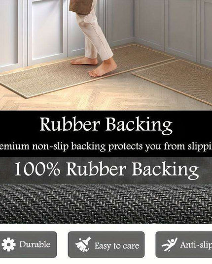 2-Pack Ultra-Absorbent Non-Slip Kitchen Floor Mats