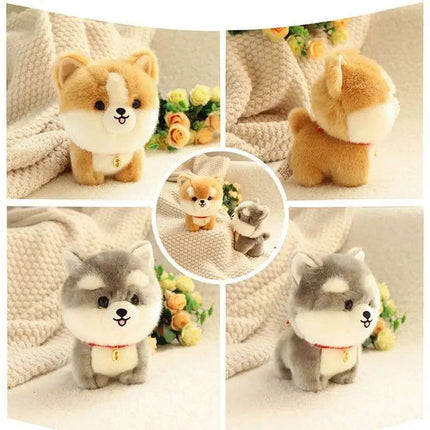 Charming Kawaii Chow-Pom-Corgi Mix Plush Pet Doll