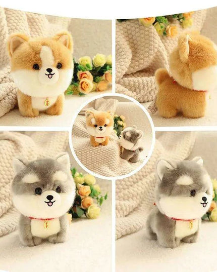 Charming Kawaii Chow-Pom-Corgi Mix Plush Pet Doll
