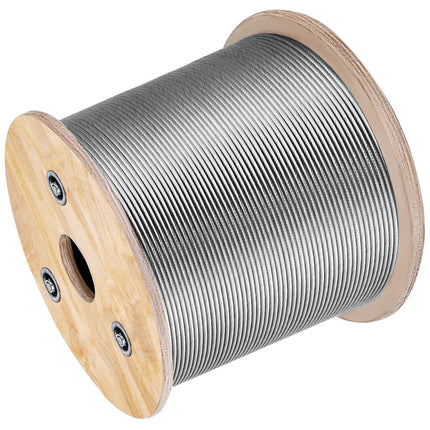 VEVOR 500ft Stainless Steel Cable Railing, 316 Marine Grade, 7x7 Stran