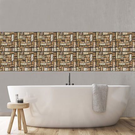 Self Adhesive Masonry Rock Texture 3D Wallpaper Living Room