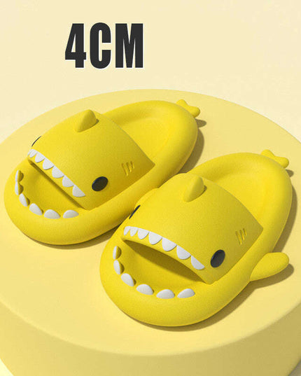 Adult's Slippers Indoor Outdoor Funny Shark Cartoon