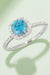 Pink Diamond Halo Ring with Lab-Certified Moissanite in 925 Sterling Silver