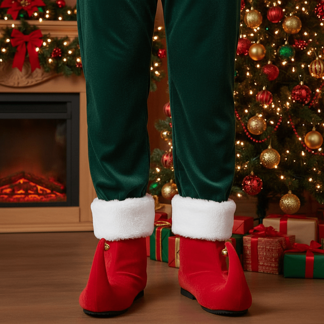 Color Monster Christmas Bell Red Shoes