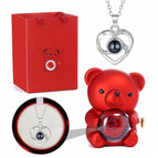 Necklace Red Bear Gift Box