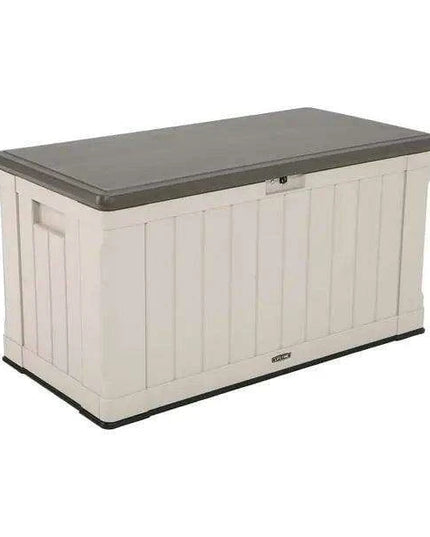 116 Gallon Stylish Desert Sand Outdoor Storage Container - Durable and Weather-Resistant