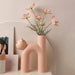 Nordic Ceramic Cat-Shaped Vase for Modern Home and Office Decor