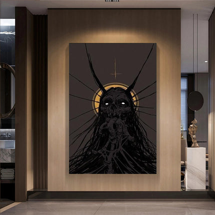 Black Monster Canvas Home Decoration Mural