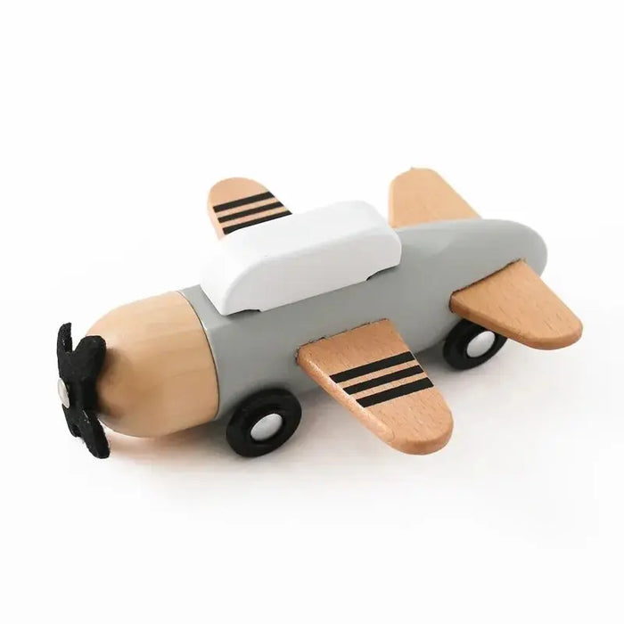 Educational Wooden Train Set for Babies - Montessori-Inspired Learning Toy with Trolley and Number Blocks