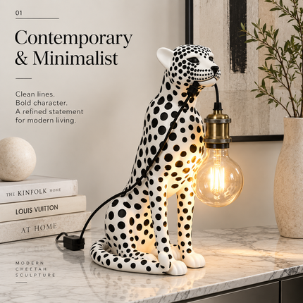 Modern Cheetah Sculpture — Decorative Animal Figurine for Home & Living Figurines modern-creativity-cheetah-sculpture-room-decoration-animal-figurine-model-living-room-table-home-decor-and-accessories-ornaments Home & Garden > Home Décor > Sculptures & Figurines