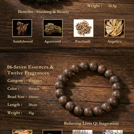 Très Elite Traditional Chinese Medicine Bead Bracelet - Healing & Styl