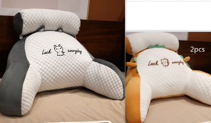 Sofa Fluffy Cushion Luncheon Pillow Triangle Reading Cushion Bedside S