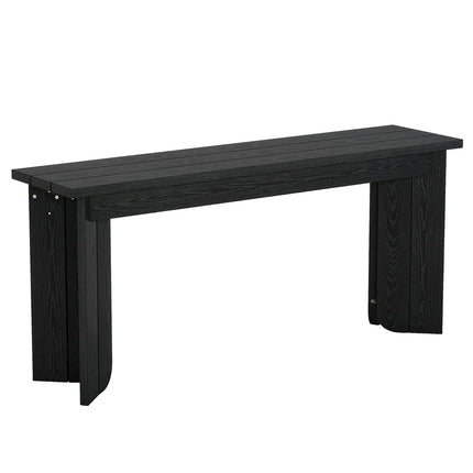 Peekaboo Studio Wooden Console Table with Storage Shelf & Elegant Desi