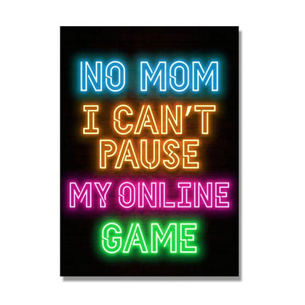 Canvas Painting Game Player Quotes Mural