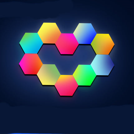Peekaboo Studio Color-changing Honeycomb Wall Lamp with Smart Inductio