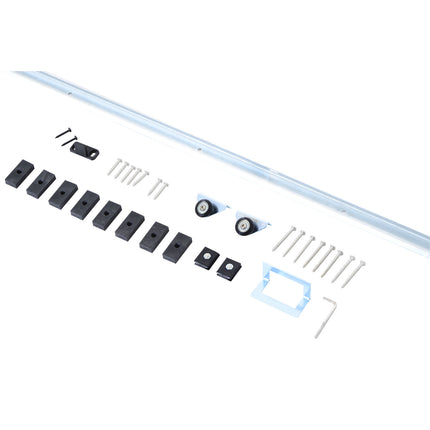 Peekaboo Studio 6FT Sliding Barn Door Hardware Kit - Easy Install, Dur