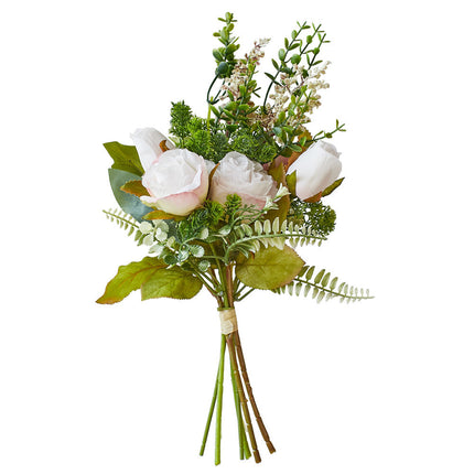 Peekaboo Studio Artificial Rose Bouquet - Elegant Home Decoration, Rea