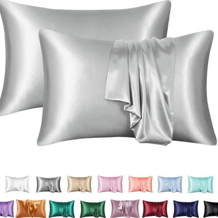 Silk Solid Color Satin Pillowcase Envelope Pillow