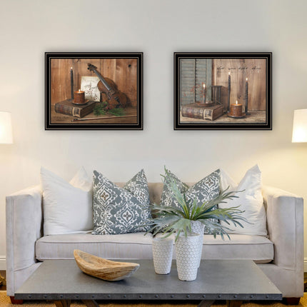Billy Jacobs 2-Piece O Holy Night Wall Art Set - Framed Black Decor
