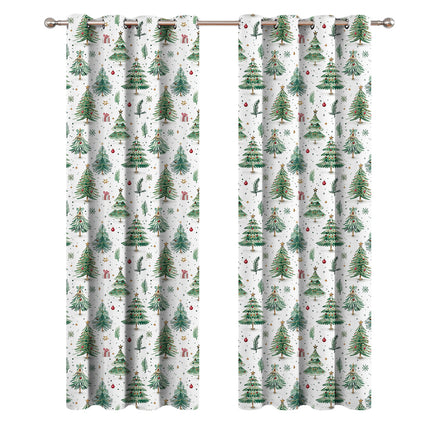 Peekaboo Studio Christmas Forest Punching Shading Curtain, Festive Des