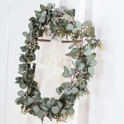 AliKopy 7ft Real Touch Eucalyptus Garland - Lifelike Greenery, Versati