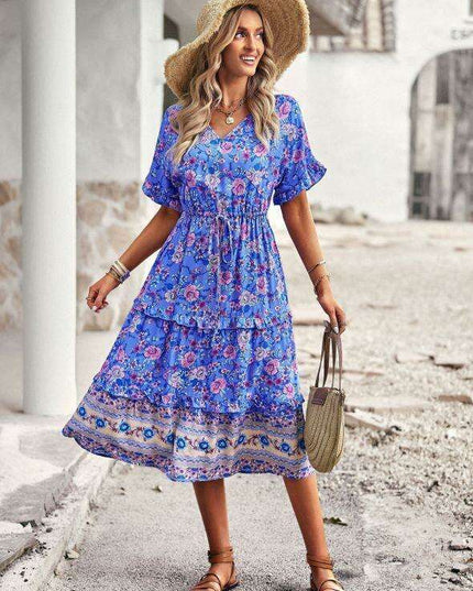 Bohemian Inspired A-Line Skirt with Eye-Catching Print for Women