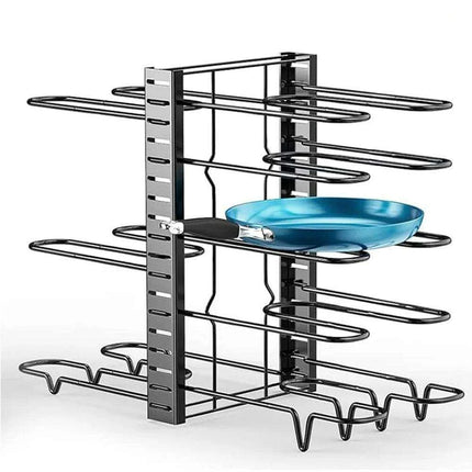 8-Tier Customizable Kitchen Cookware Organizer for Maximum Efficiency and Longevity - Très Elite