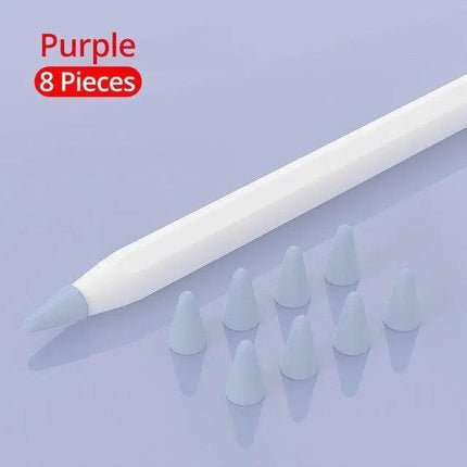 8-Piece Premium Silicone Stylus Set for Apple Pencil and Tablets