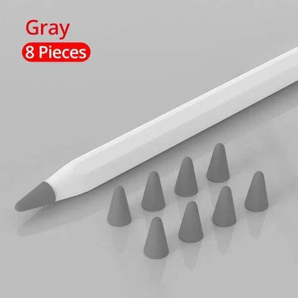8-Piece Premium Silicone Stylus Set for Apple Pencil and Tablets