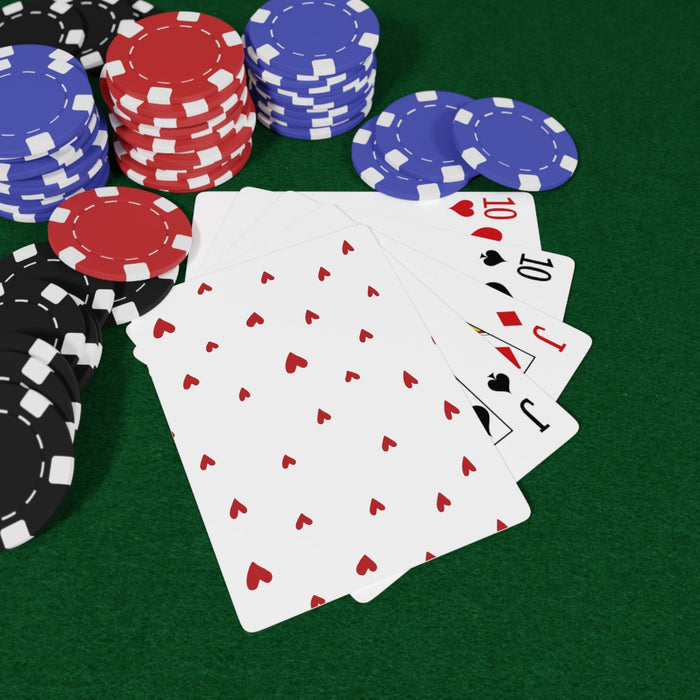 Love-Filled Heart Playing Cards for Enchanting Valentine's Game Nights