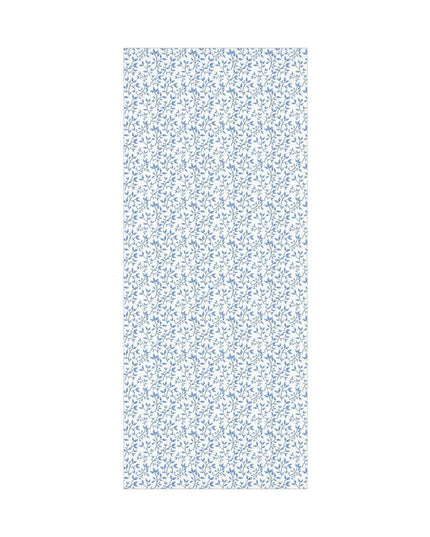Chic Customizable Blue Floral Gift Wrap Paper Set: Premium Eco-Friendly Matte and Satin Finishes with Multiple Size Choices