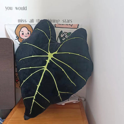 Peekaboo Studio Tropical Plant Leaves Pillow - Soft Fabric & Vibrant D