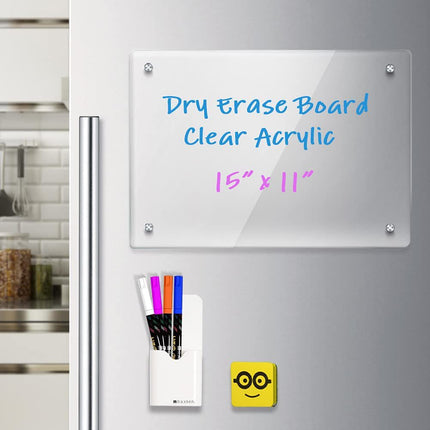Acrylic Magnetic Sun Moon Weekly Dry Erase Memo Board