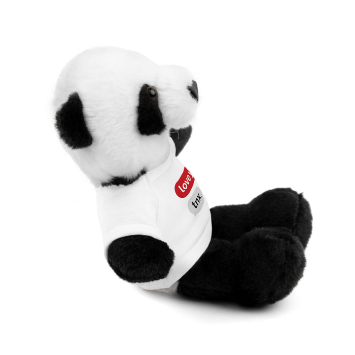 Valentine Peekaboo Stuffed Animals with Customizable Tee
