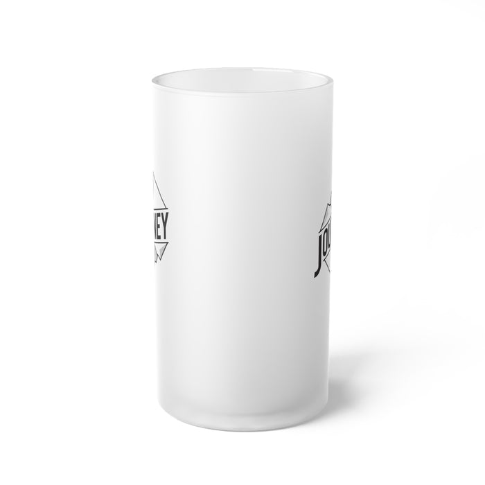Opulent Frosted Glass Beer Stein - Luxe 16oz Mug for Elegant Sips