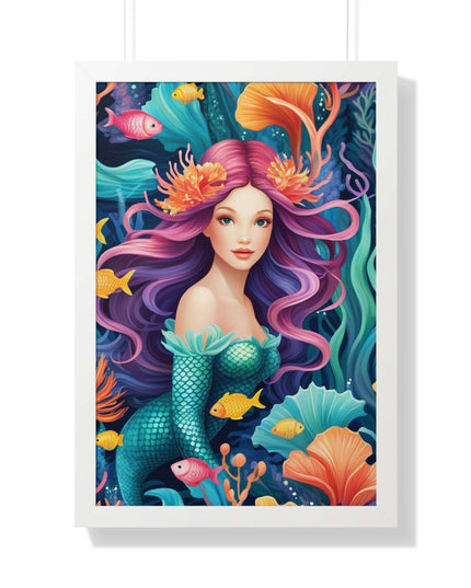 Enchanted Mermaid Retreat Vertical Wall Art - Artisan Designed by Maison d'Elite