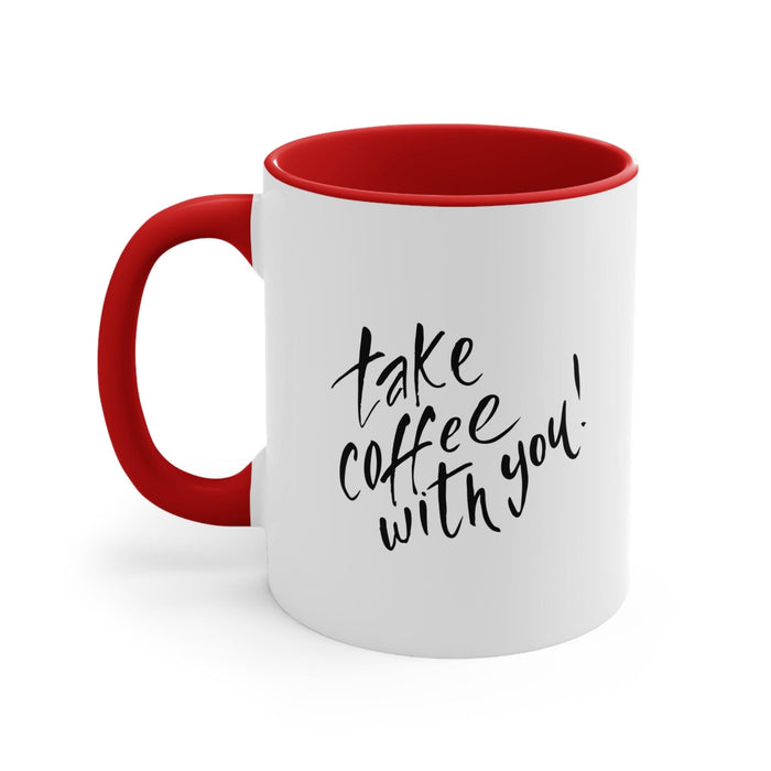 11oz Custom Accent Coffee Mug with Two-Tone Design for a Stylish Morning Routine