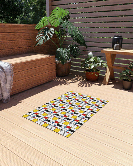 Elegant Chenille Outdoor Rug for Chic Exteriors