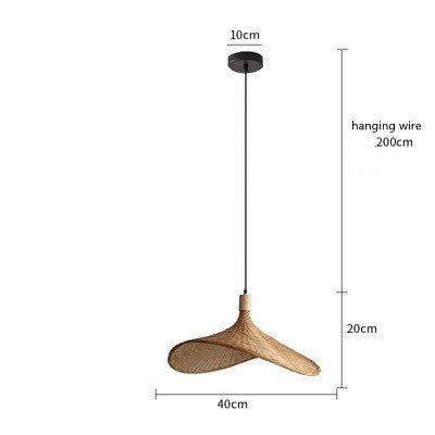 Très Elite Bamboo Chandelier - Japanese Style, Eco-Friendly Design